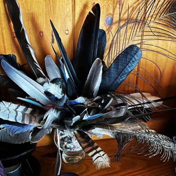 feather bouquet