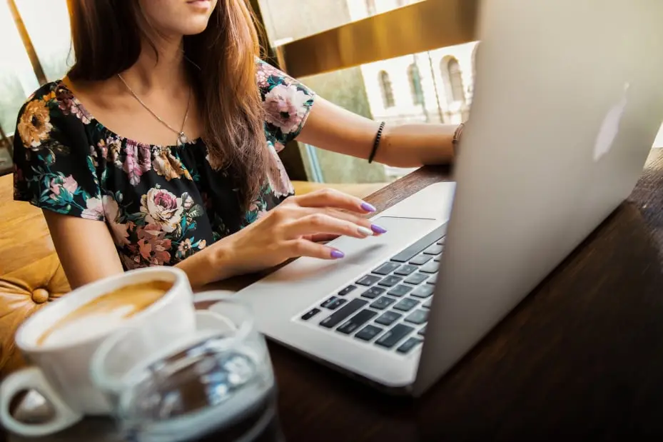 woman at computer