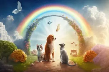 Animals at the Rainbow Bridge